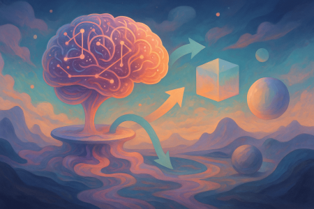 ilustración surrealista de inteligencia artificial local con Gemma 3n y función multimodal