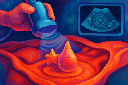Ilustracion-artistica-de-una-impresion-3D-biomedica-dentro-del-cuerpo-humano-usando-ultrasonido-