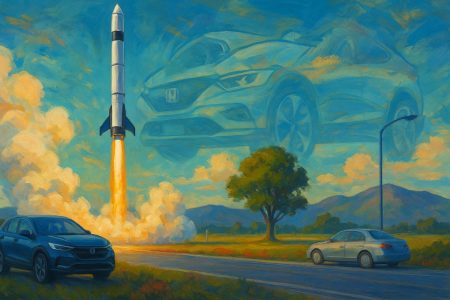 El-cohete-reutilizable-de-Honda-en-el-momento-del-despegue-utilizando-sus-cuatro-patas-retractiles