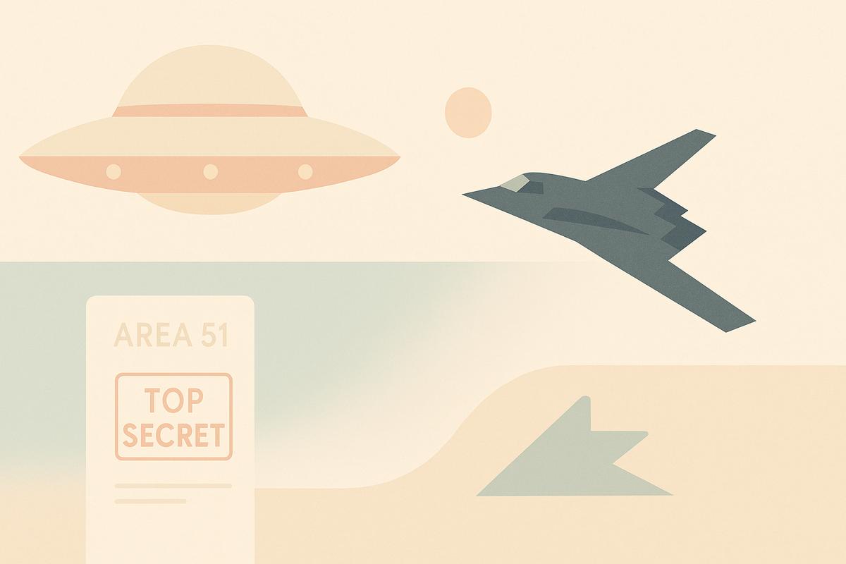 `Fotografía de un caza furtivo F-117 Nighthawk, pieza clave en los programas de desarrollo militar del Pentágono en el Área 51