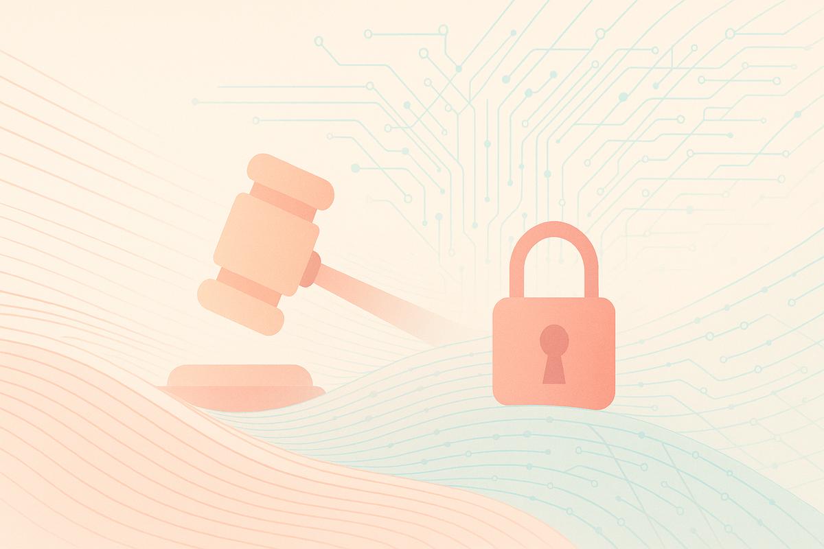 Ilustración que muestra la controversia entre OpenAI y The New York Times sobre la retención de datos de usuarios.