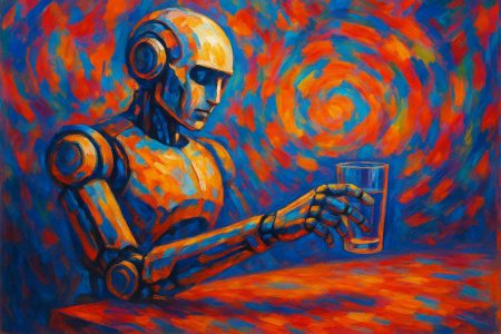 Imagen de un robot utilizando V-JEPA 2 para prever y ejecutar acciones en un entorno doméstico, colocando objetos con precisión