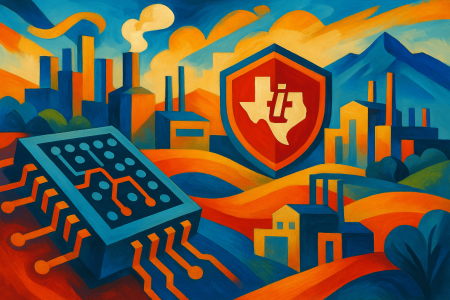 Pintura-abstracta-en-colores-calidos-y-frios-que-representa-fabricas