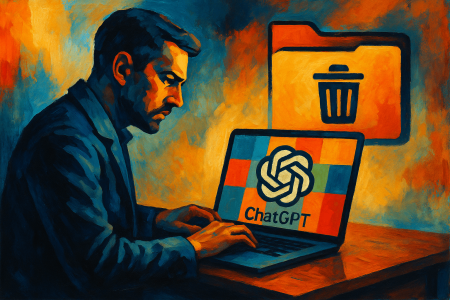 Pintura-expresionista-que-muestra-a-un-hombre-trabajando-en-una-laptop-con-el-logotipo-de-ChatGPT