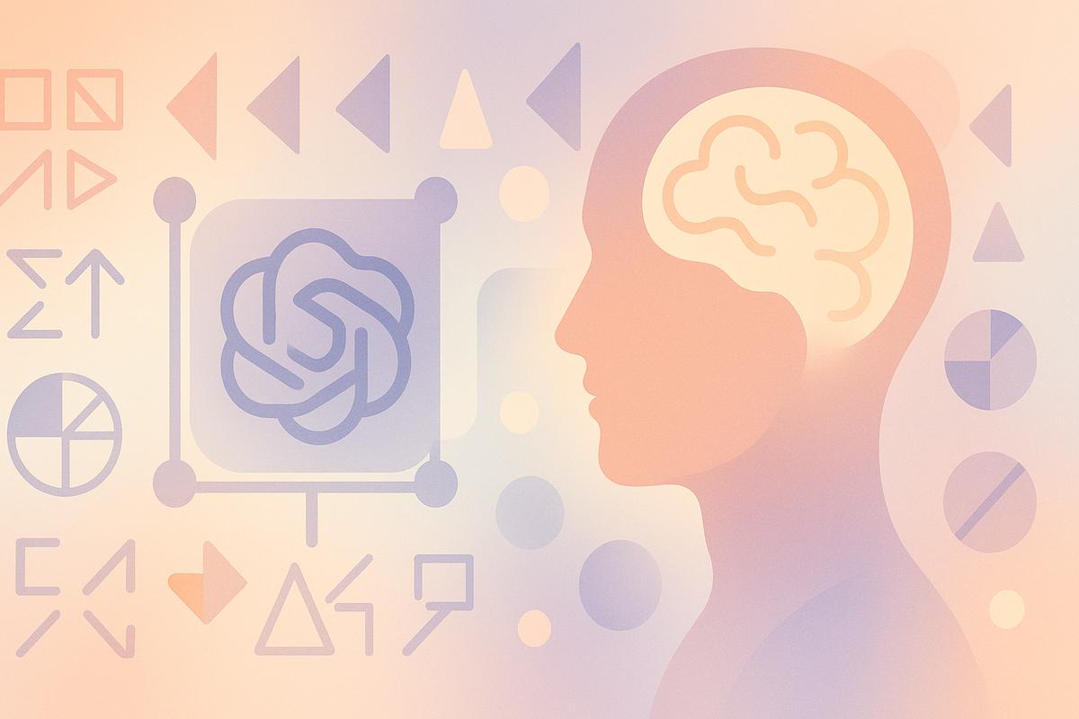 Representación visual de modelos de IA con diferentes capacidades cognitivas, destacando la superioridad del modelo o3 en razonamiento lingüístico