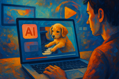 ilustración representando integracion de Veo 3 y Youtube shorts