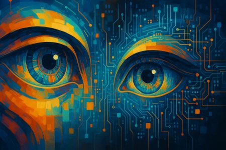 imagen metafórica de como la IA aprende a mirar el mundo con ojos parecidos a los nuestros