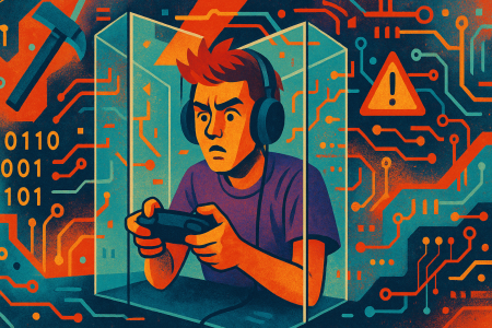 jugador-de-Fortnite-atrapado-entre-paredes-transparentes-rodeado-de-elementos-tecnologicos-abstractos-como-circuitos-codigo-binario-y-simbolos-de-advertencia