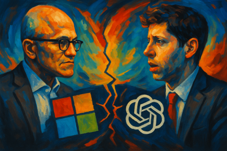 pintura-expresionista-de-Sam-Altman-y-Satya-Nadella-enfrentados-
