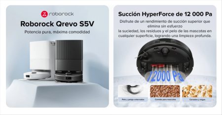 Roborock Qrevo S5V: potencia y comodidad en casa