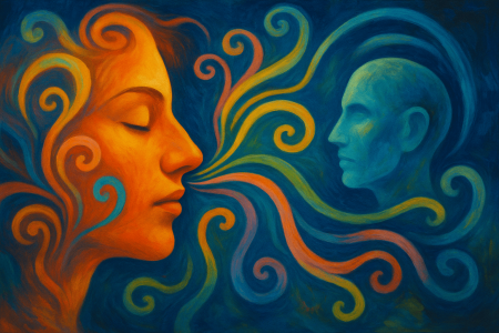 a figura cálida percibiendo un aroma que se transforma en un recuerdo (1)