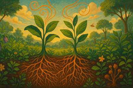 comunicación química entre plantas a través de raíces y señales aéreas (1)