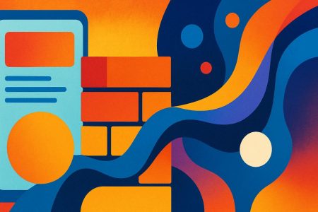 ilustracion abstracta de los muros de pago digitales