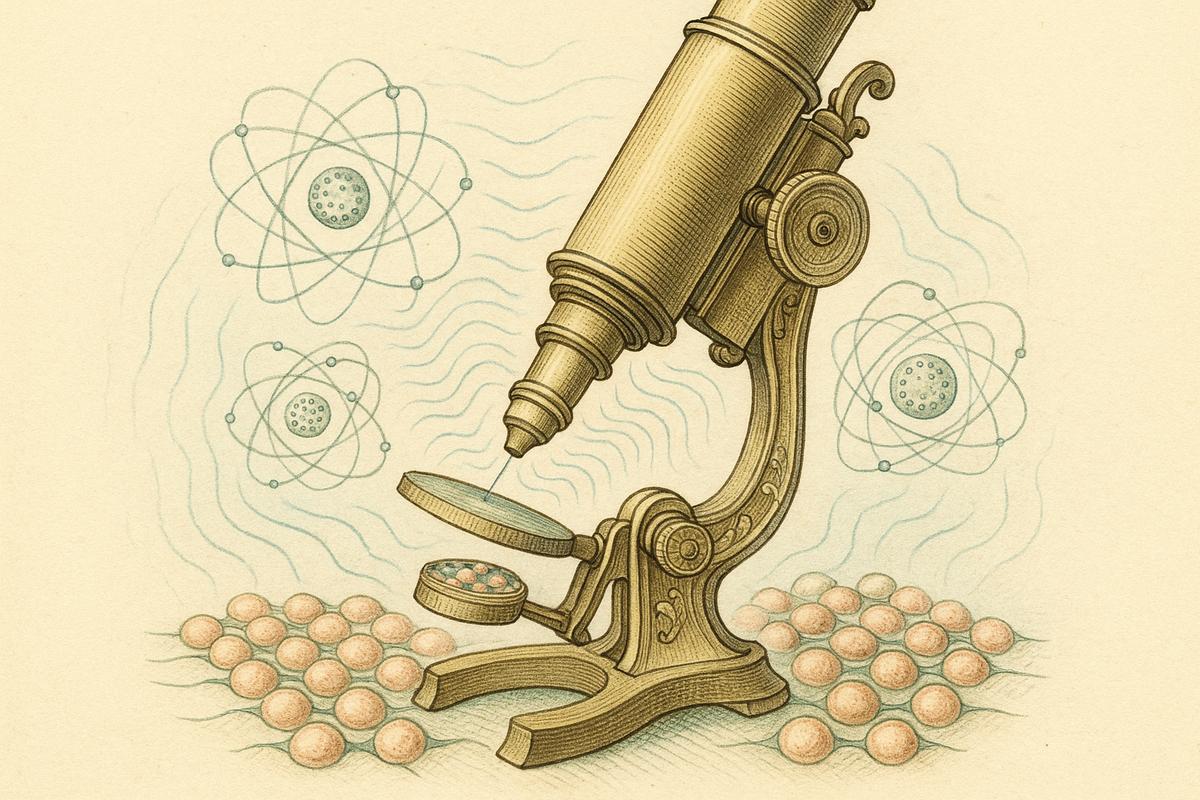 microscopio óptico que ve átomos