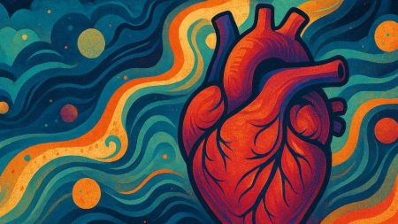 ilustracion sobre contaminacion en el aire y salud cardiaca