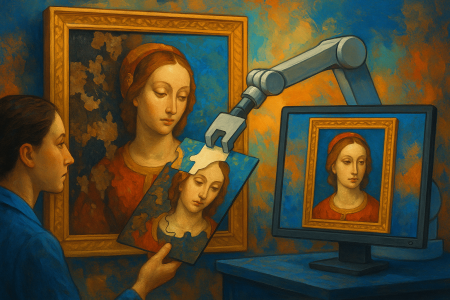 restauración de una pintura renacentista mediante IA generativa (1)