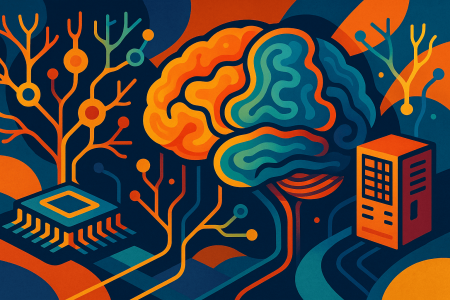 red neuronal artificial conectada a chips y circuitos (1)