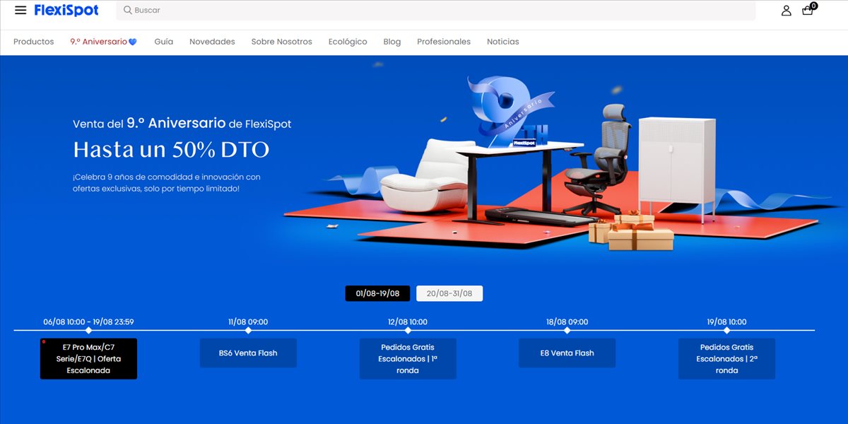 Celebración del noveno aniversario de FlexiSpot