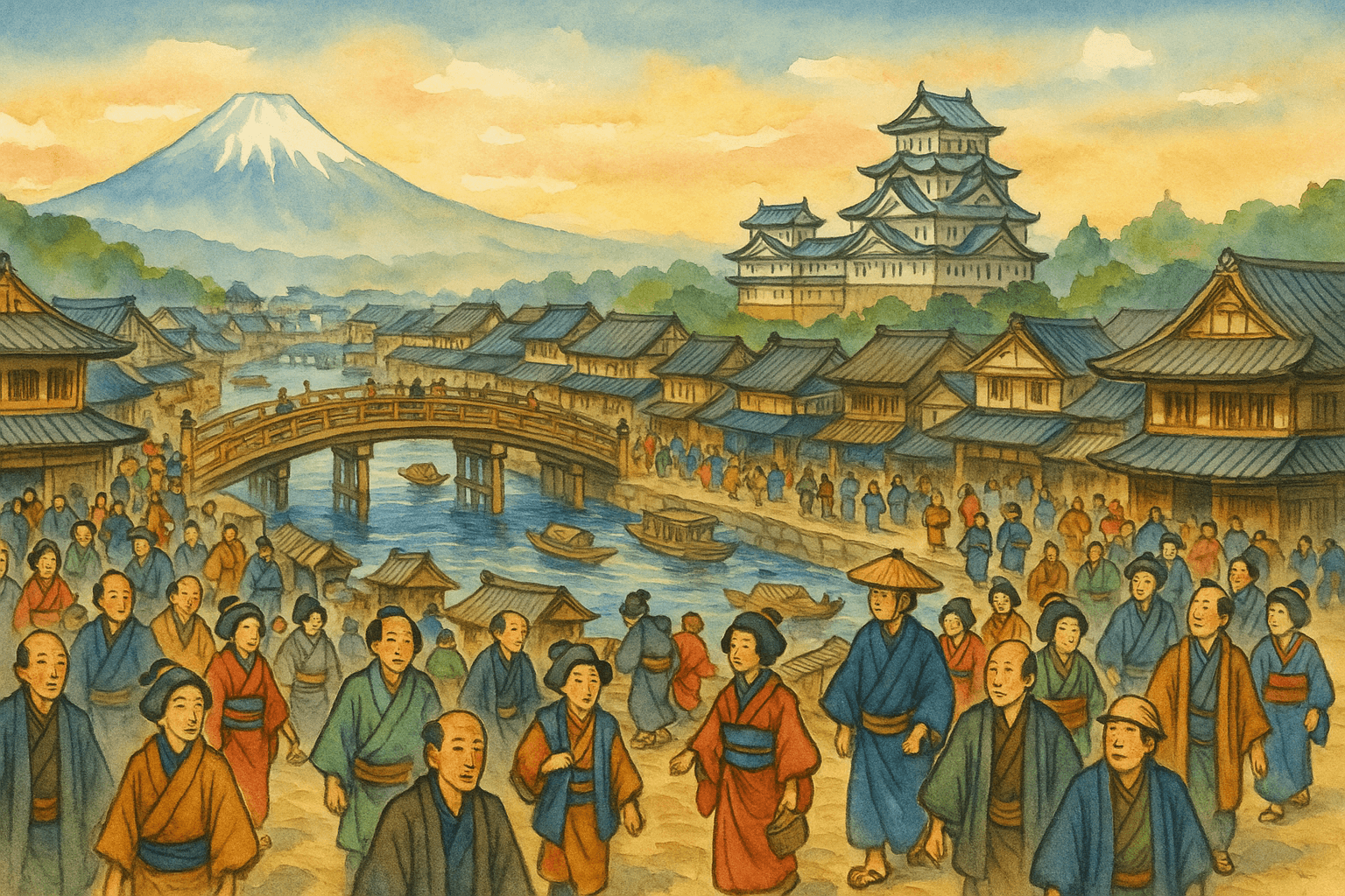 El sorprendente crecimiento de Edo: cómo Tokio se convirtió en la ciudad más grande del mundo durante el sakoku