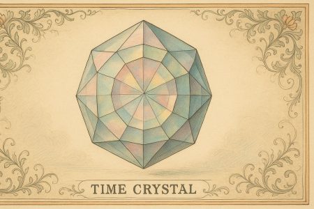 Un cristal de tiempo visible a simple vista