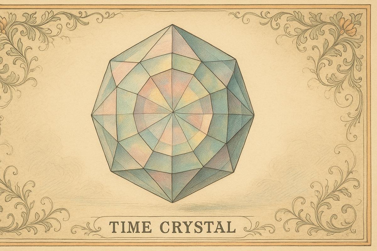 Un cristal de tiempo visible a simple vista