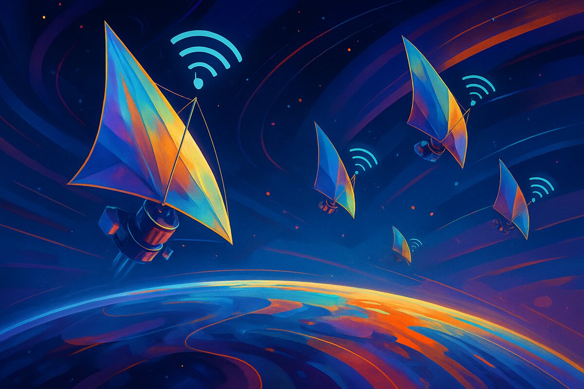 Satélites de órbita rasante: Internet desde 300 km con velas aerodinámicas