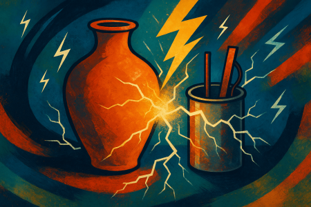 Ilustración artística de la Batería de Bagdad