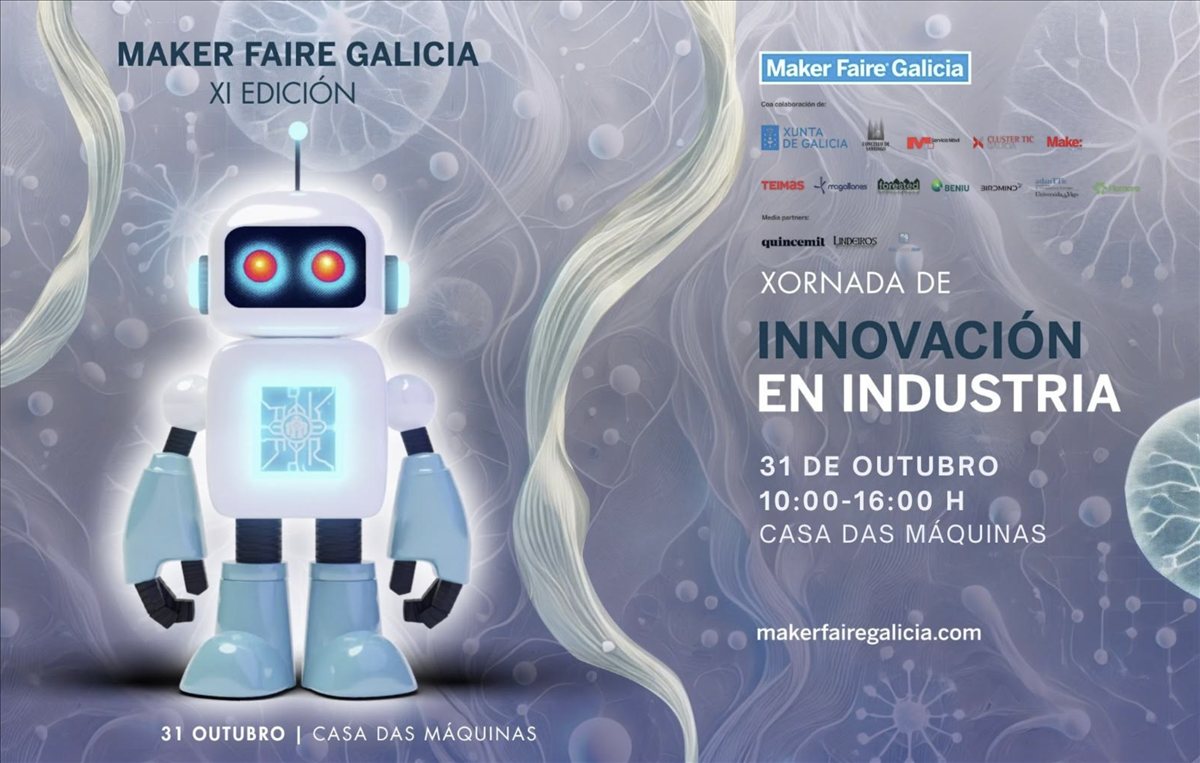 La Maker Faire Galicia impulsa el debate sobre el futuro industrial sostenible en su cita del 31 de octubre en Santiago