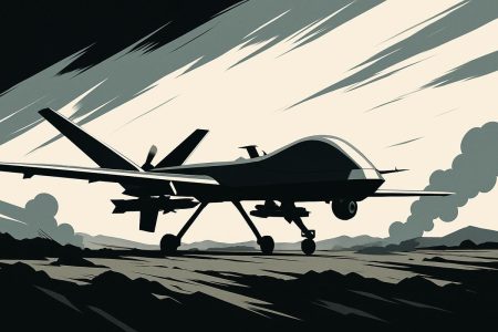 dron de ataque y vigilancia