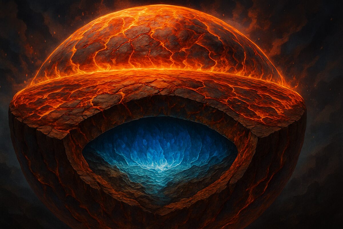 La Tierra primitiva escondía un océano bajo sus pies