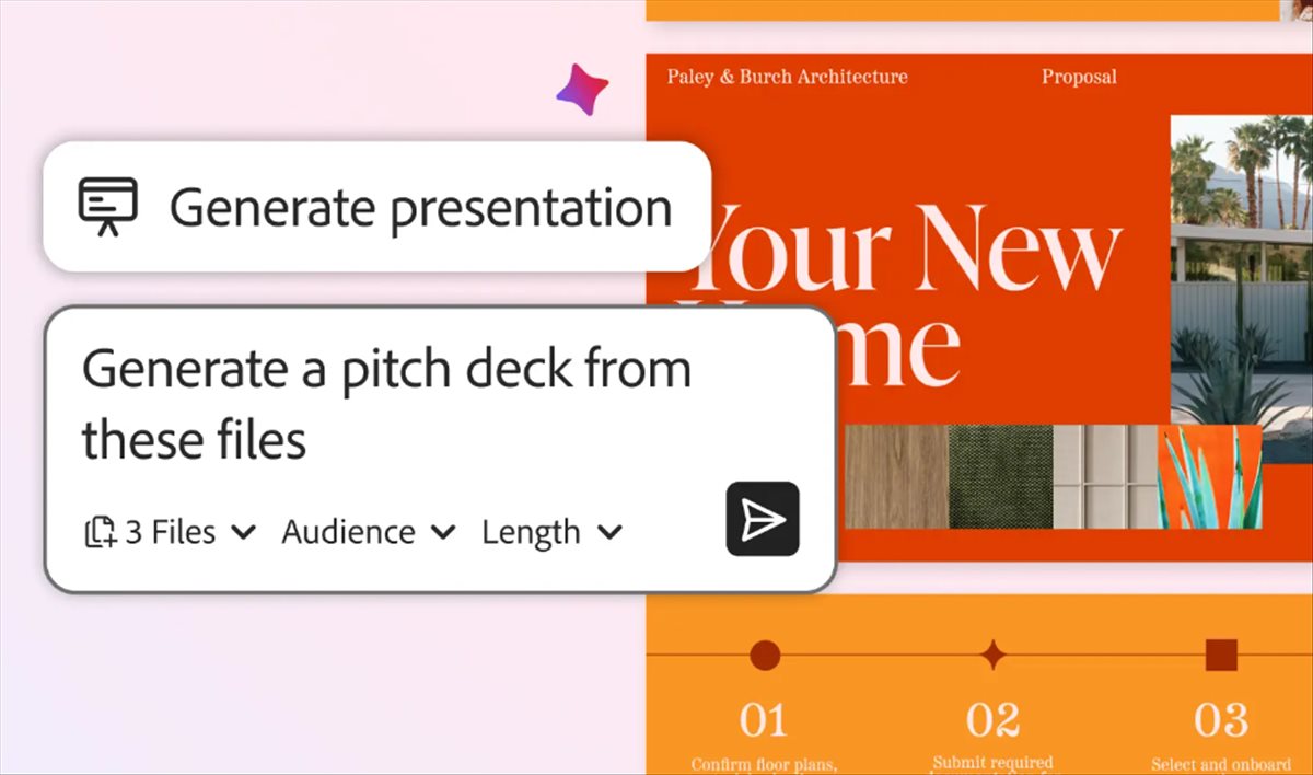 Acrobat y Express se dan la mano: presentaciones y podcasts desde tus PDF con ayuda de IA