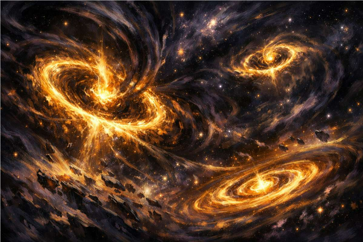 Dentro del misterioso colapso de los halos de materia oscura: una simulación que acerca la “zona intermedia” a tu portátil