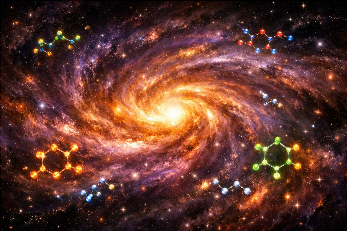 Webb asoma la linterna en una galaxia “tapada” y encuentra un caldo químico inesperado