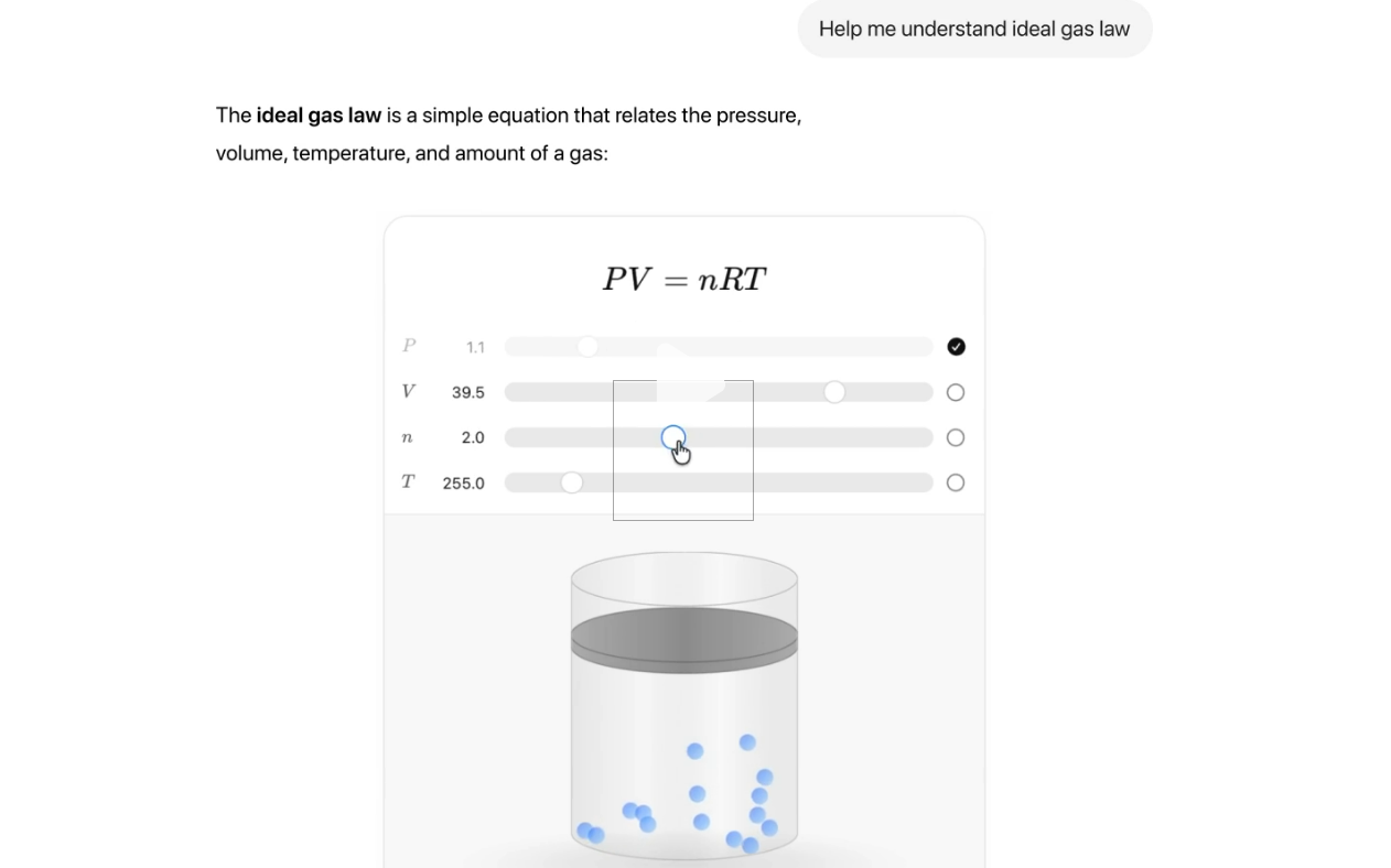 ChatGPT incorpora explicaciones visuales interactivas para matemáticas y ciencias: qué son y cómo se usan