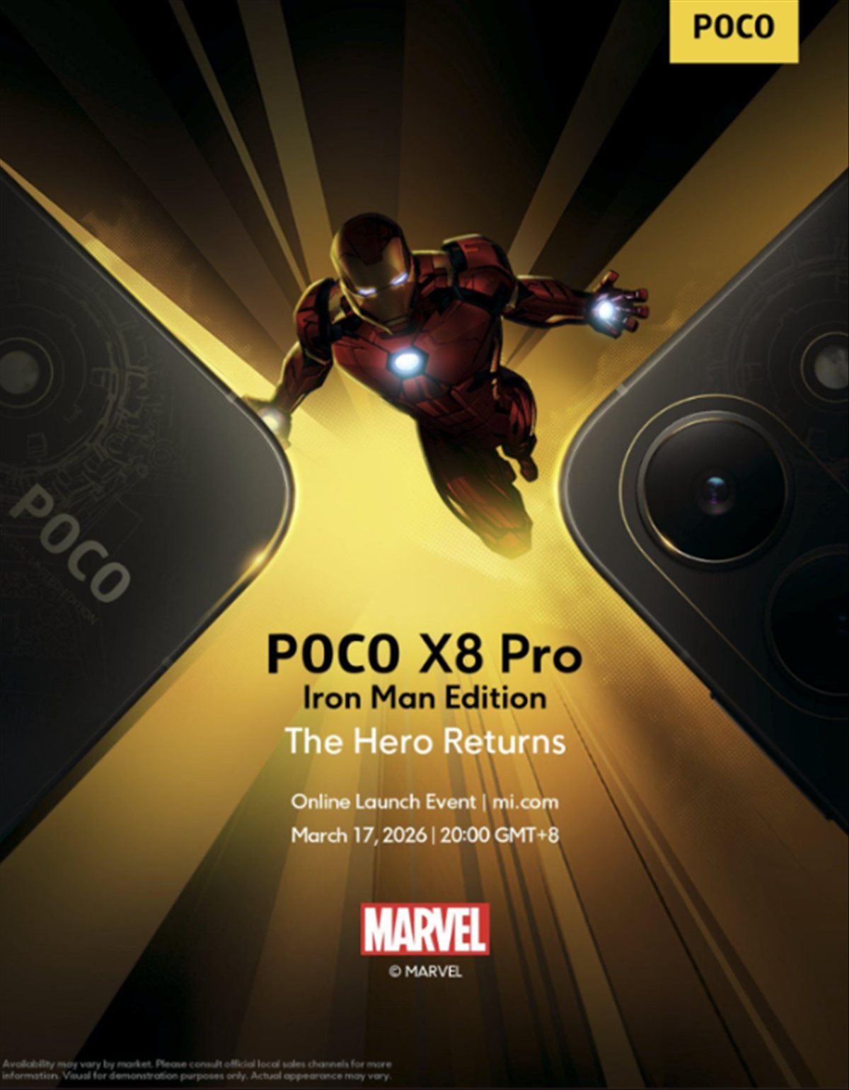 POCO x Iron Man: una edición limitada que regresa, la armadura desciende de nuevo