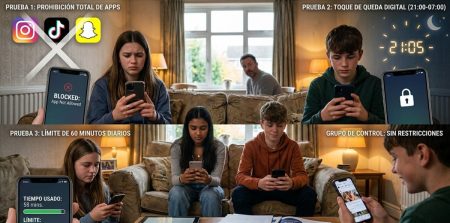 Reino Unido va a probar prohibiciones de redes sociales, toques de queda digitales y límites de una hora en 300 adolescentes