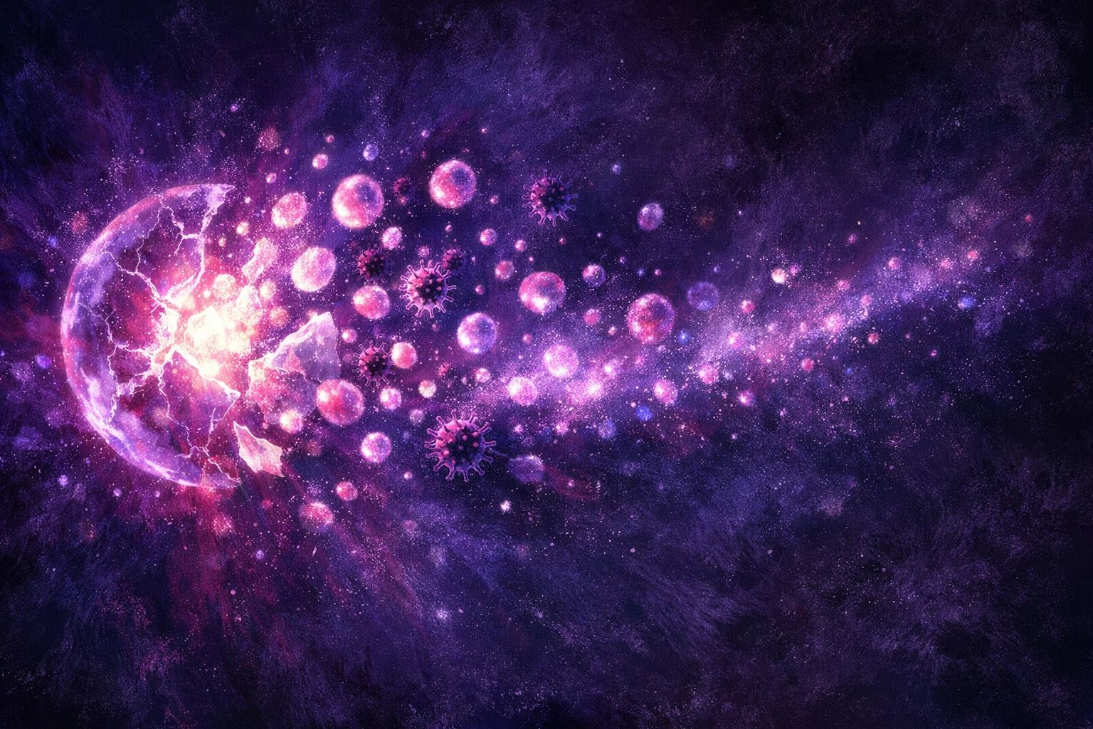 Descubren la "huella de la muerte": un nuevo tipo de vesícula extracelular que las células dejan al morir y que podría transformar cómo combatimos enfermedades (y también cómo se propagan los virus)