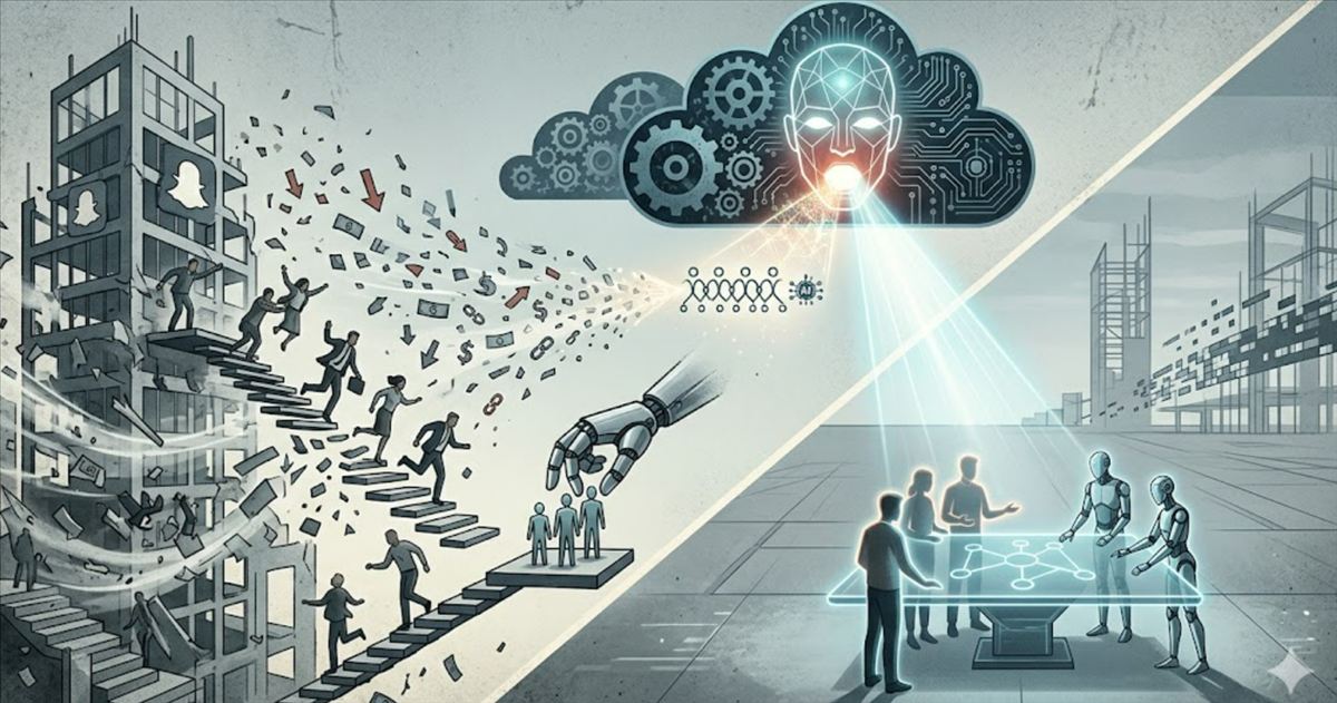 Snap recorta 1.000 empleos y culpa a la IA: Spiegel admite que la inteligencia artificial reducirá «trabajo repetitivo» mientras un inversor activista le presiona por 15 años sin beneficios