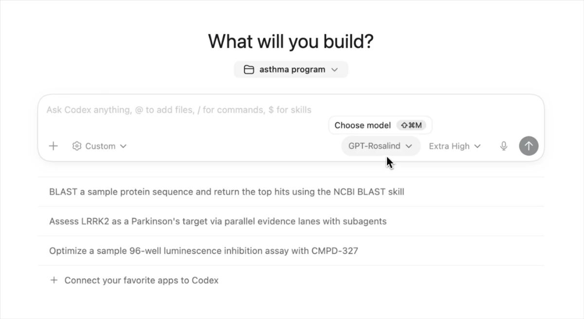 OpenAI lanza GPT-Rosalind, su primer modelo de IA específico para ciencias de la vida: diseñado para acelerar el descubrimiento de fármacos con Amgen, Moderna y Thermo Fisher como socios