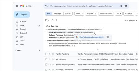 AI Overviews llega a tu Gmail del trabajo: Workspace Intelligence y la apuesta de Google por entender tu contexto empresarial