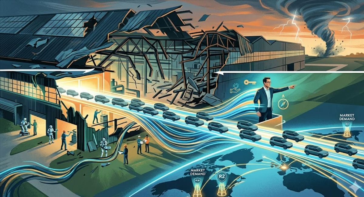 Rivian saca adelante la producción del R2 a pesar del tornado EF-1 que arrancó el tejado de su fábrica hace tres días