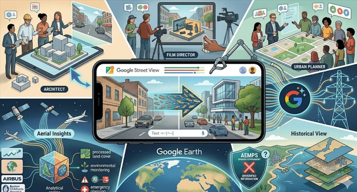 Google lleva la IA generativa a Street View: imagina un edificio que no existe y míralo plantado en la calle de tu barrio