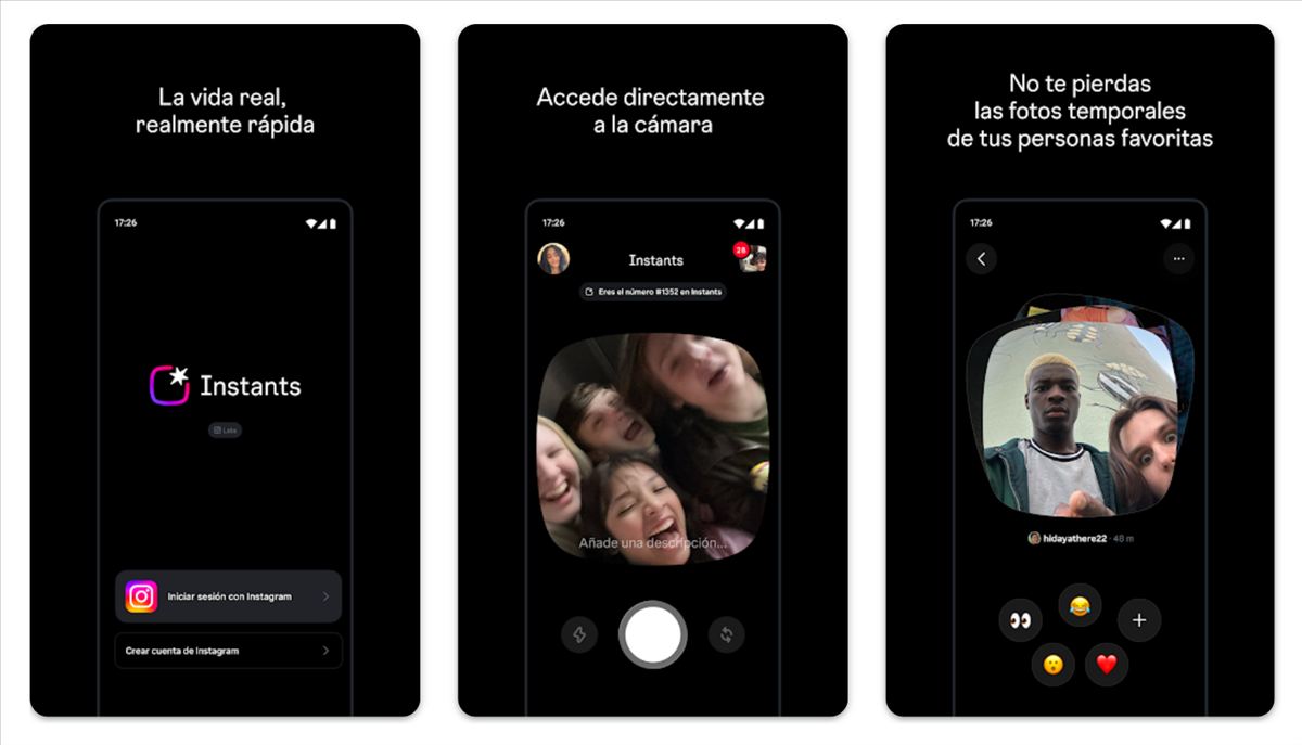Instants: Meta lanza una app independiente de Instagram para revivir la guerra contra Snapchat (empezando por España e Italia)