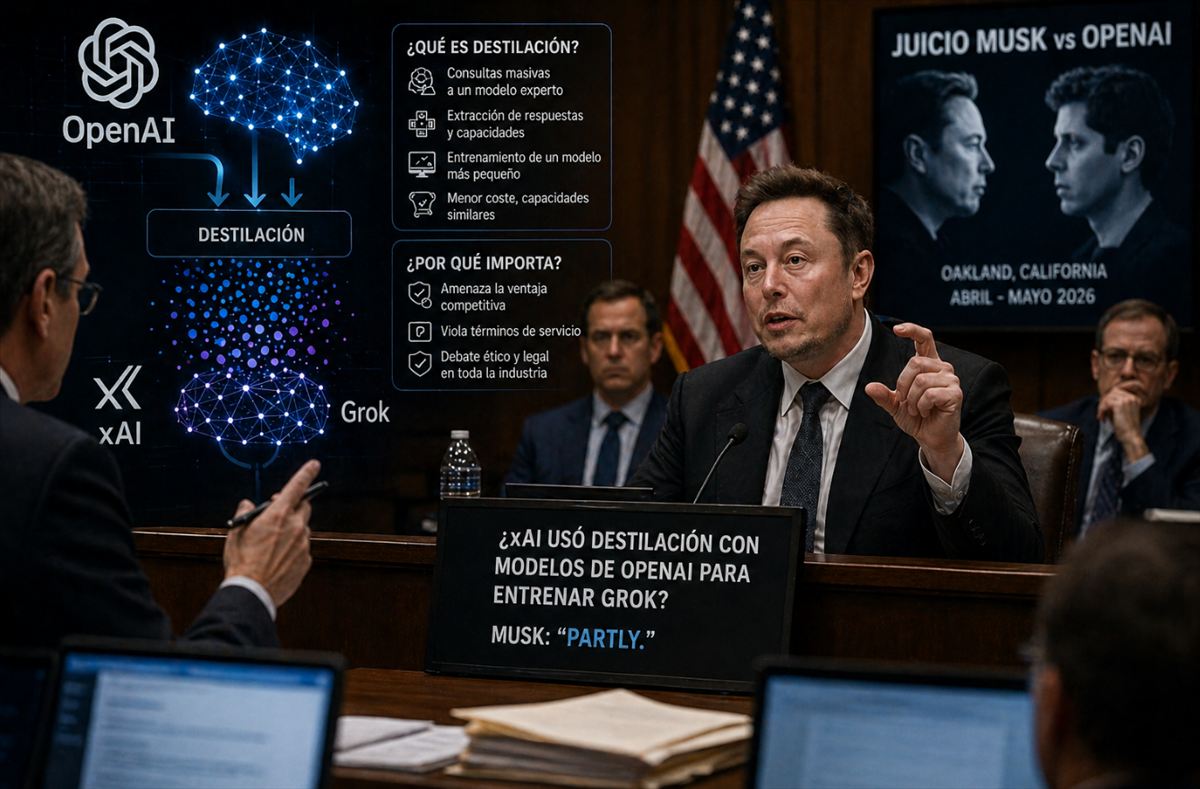 Elon Musk admite bajo juramento que xAI usó destilación con modelos de OpenAI para entrenar Grok: la práctica que las grandes IA acusan a China de hacer