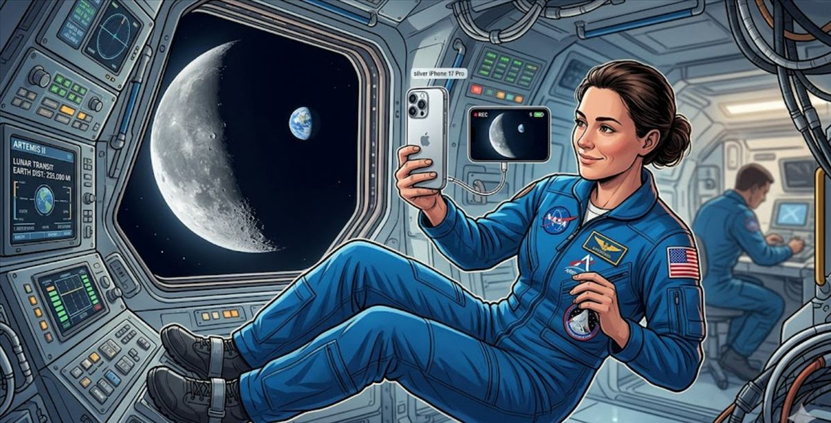 Los astronautas de Artemis II llevan iPhones a bordo de la cápsula Orion: es la primera vez que smartphones comerciales viajan a la Luna