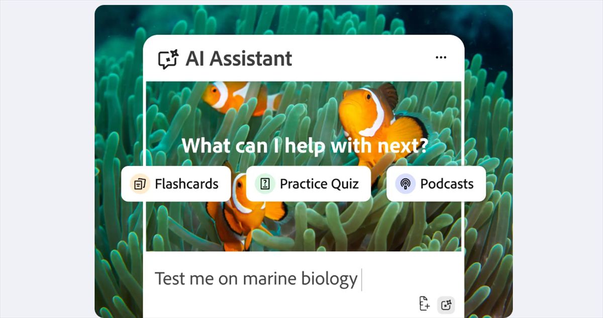 Adobe lanza Acrobat Student Spaces: una herramienta gratuita de IA para estudiantes que convierte PDFs y apuntes en flashcards, mapas mentales y podcasts