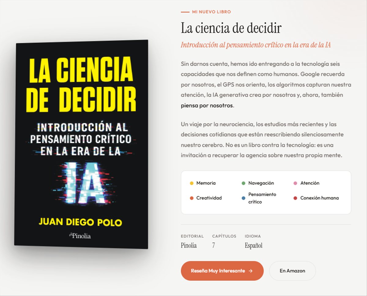 La ciencia de decidir: el libro sobre lo que ya hemos cedido a la tecnología