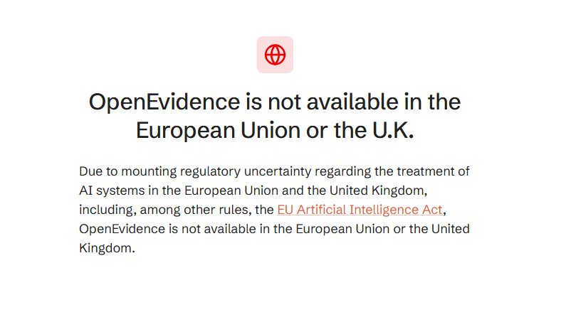 openevidence abandona europa