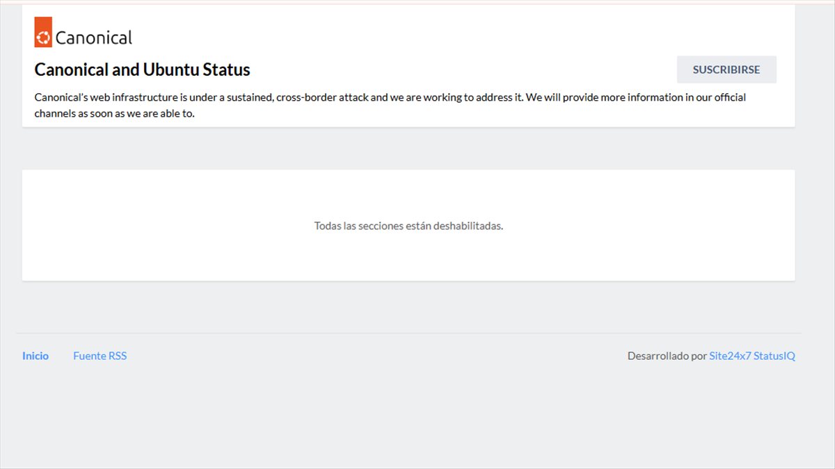 Ubuntu lleva más de un día caído: un ataque DDoS bloquea las actualizaciones justo cuando hay una vulnerabilidad crítica que parchear