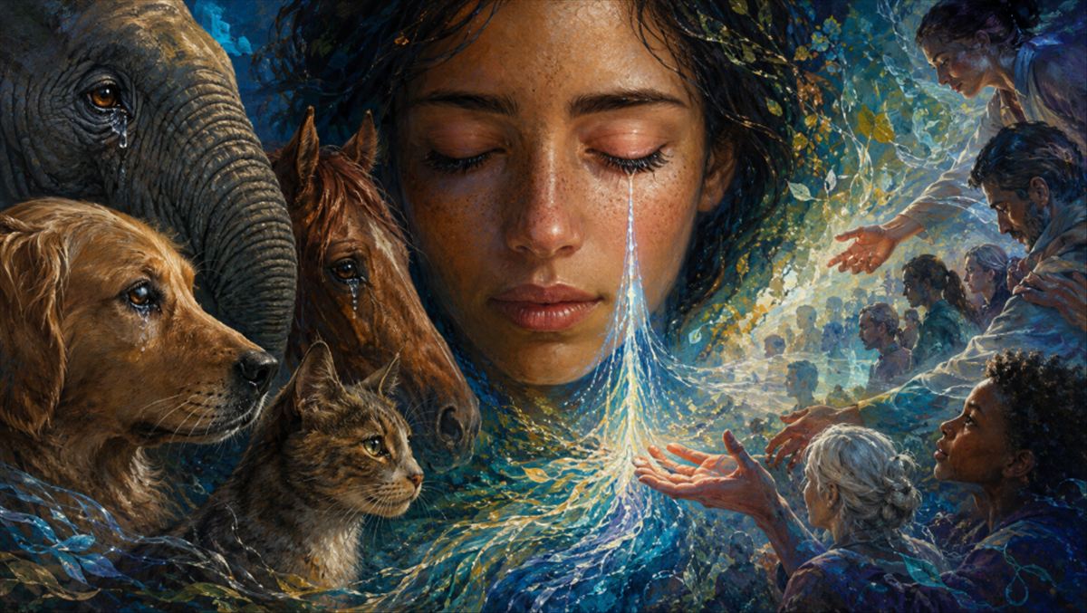 Por qué los humanos lloramos con lágrimas emocionales y los animales no